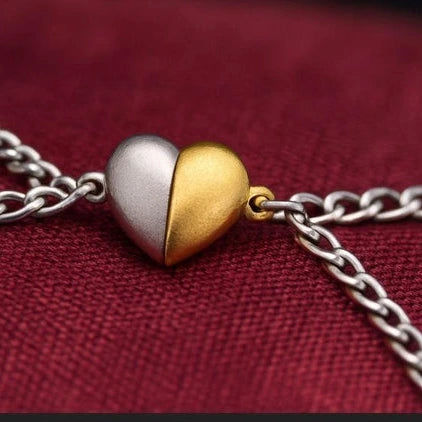 Magnetic Heart– Minimalist Couple Bracelet Set