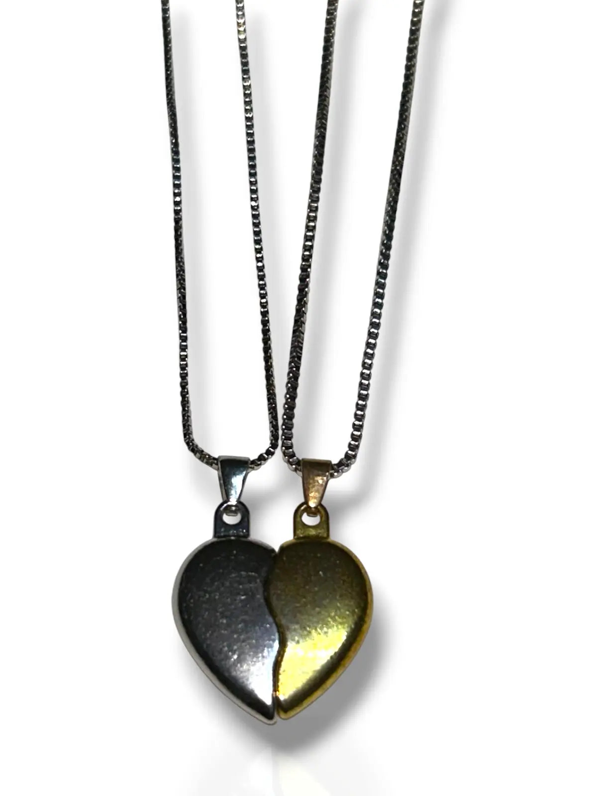 Magnetic Hearts – Inter connect Couple heart Pendant