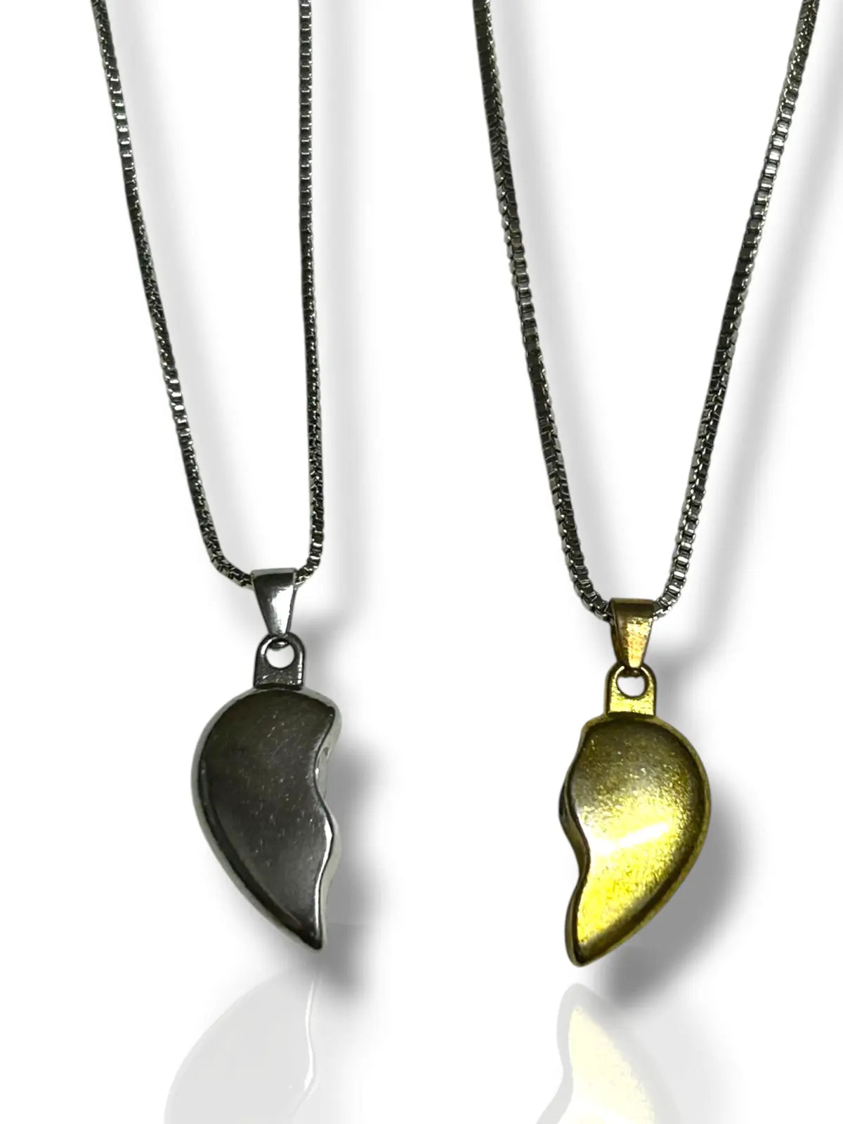 Magnetic Hearts – Inter connect Couple heart Pendant