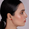 Charming Red Crystal Duck Earrings - Sparkling Elegance & Whimsy