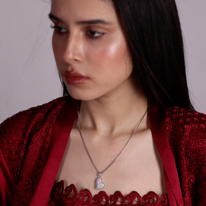 Mystic Heart Pendant with Chain - Unique & Elegant Love