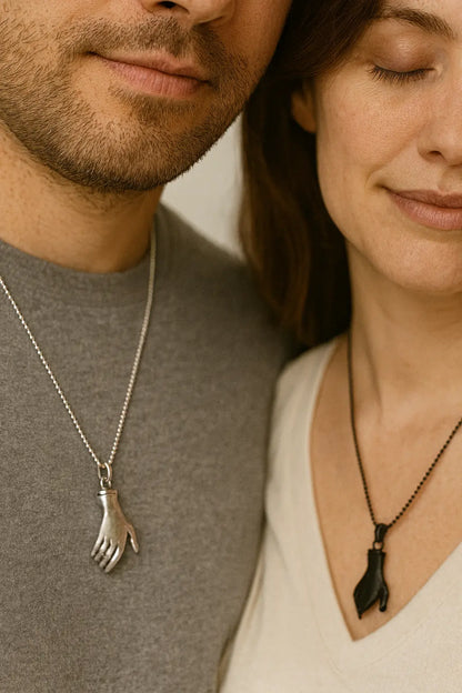 Hand-Holding Pendant for Couples