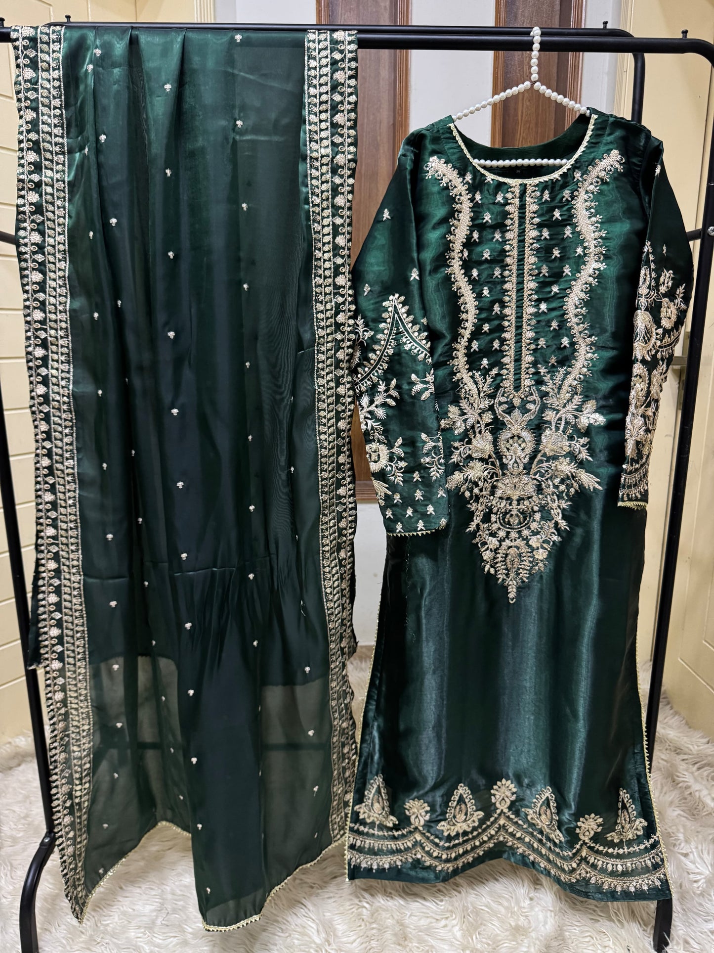 Heavy Sequins tilla thread Embroidery
