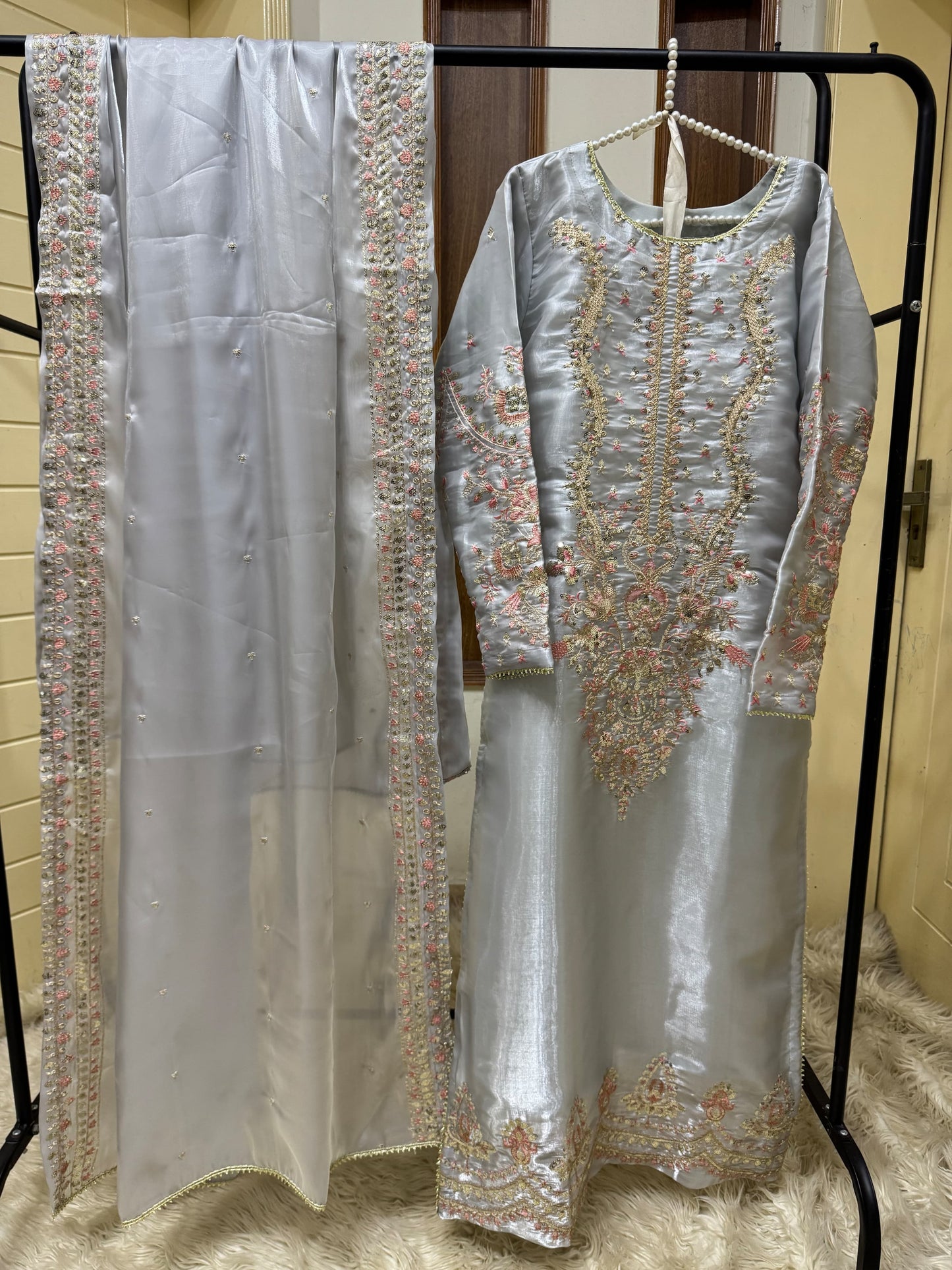 Heavy Sequins tilla thread Embroidery