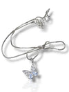 Crystal Butterfly Pendant with Chain - Sparkling Elegance & Transformation