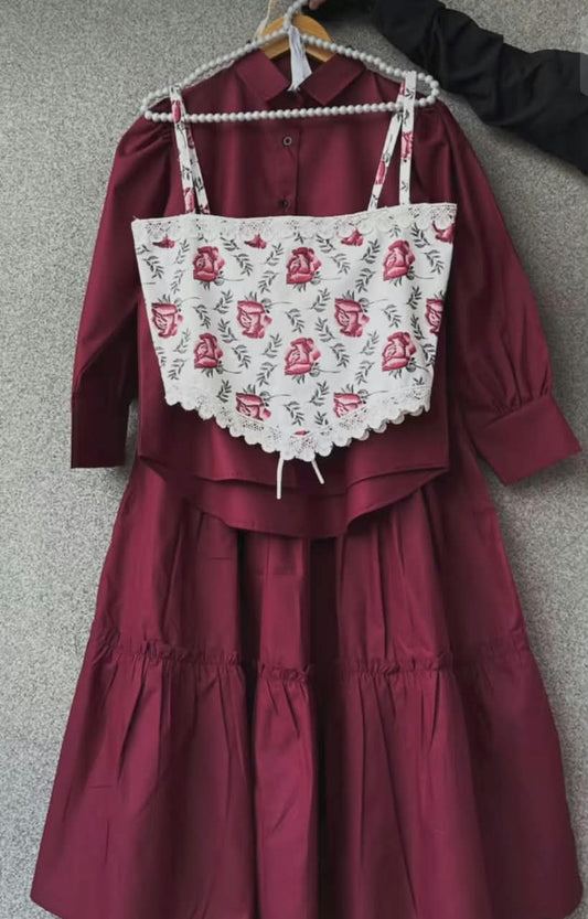 Midnight Bloom Corset Set New Arrival (Customization Available)