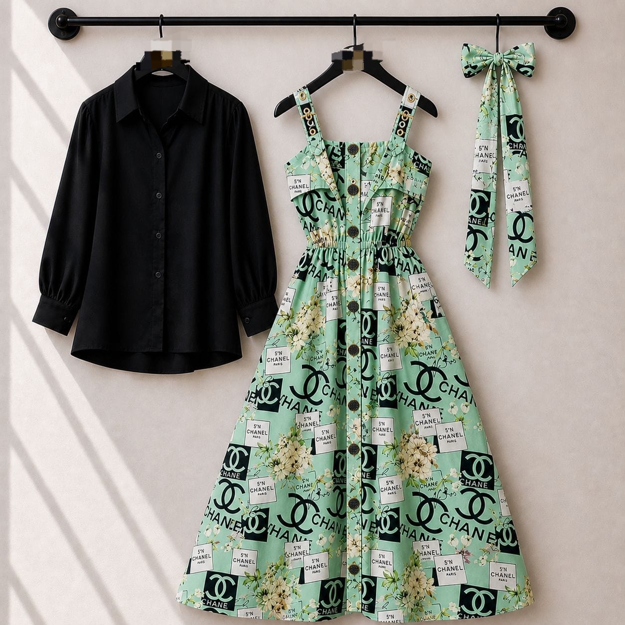 Somokey print Maxi with koti