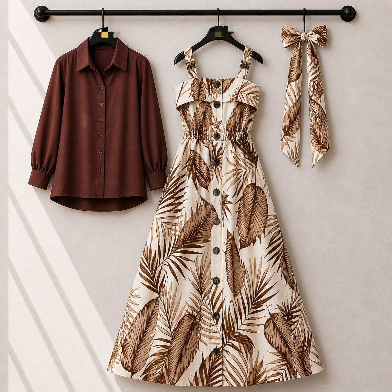 Somokey print Maxi with koti