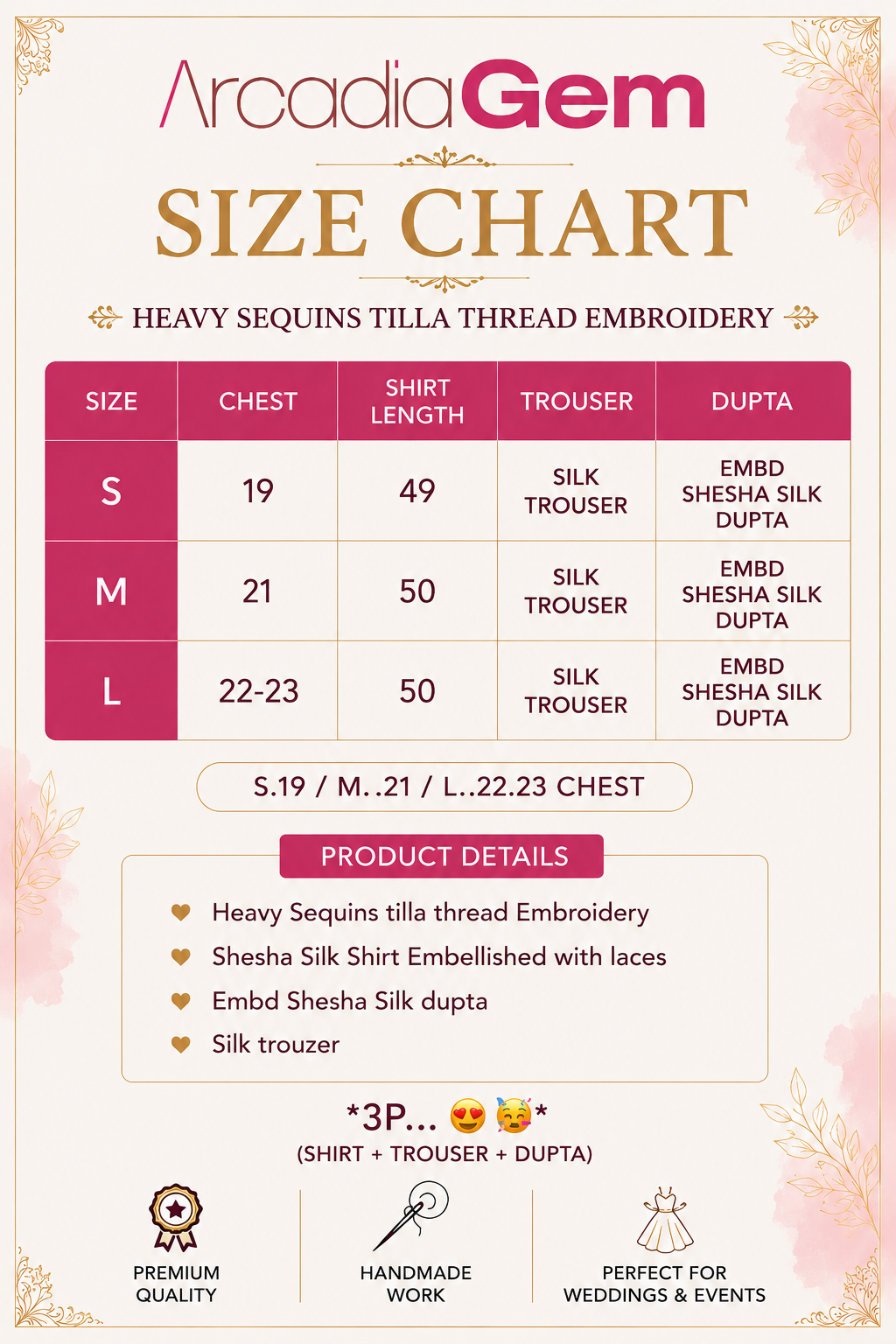 Heavy Sequins tilla thread Embroidery