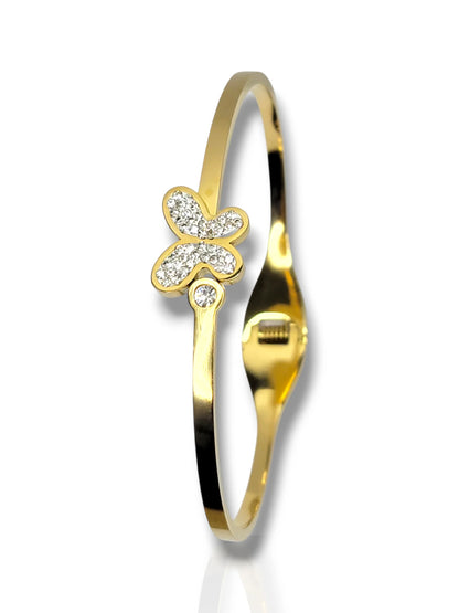 Golden Butterfly Bracelet - Elegant & Symbolic Charm