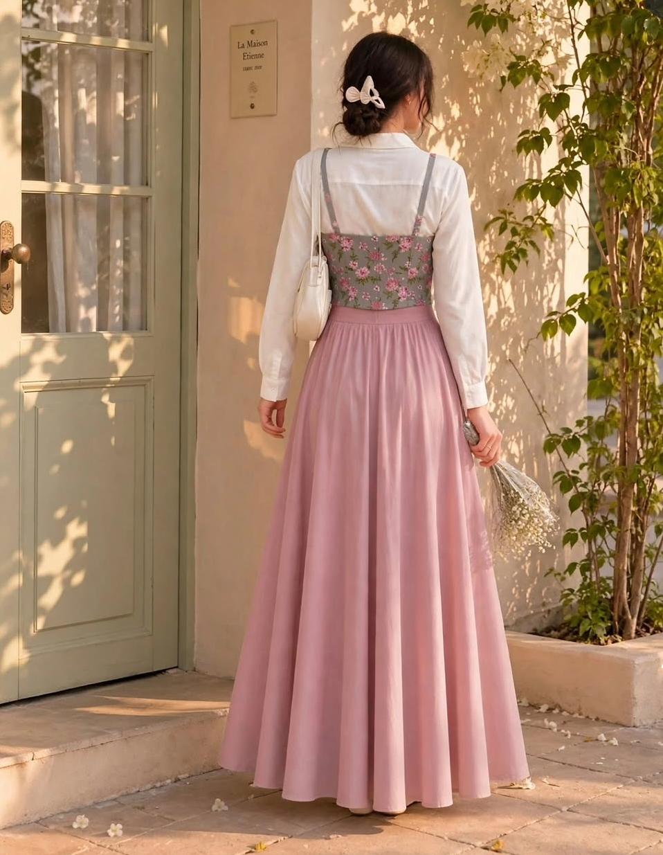 Midnight Bloom Corset Set New Arrival (Customization Available)