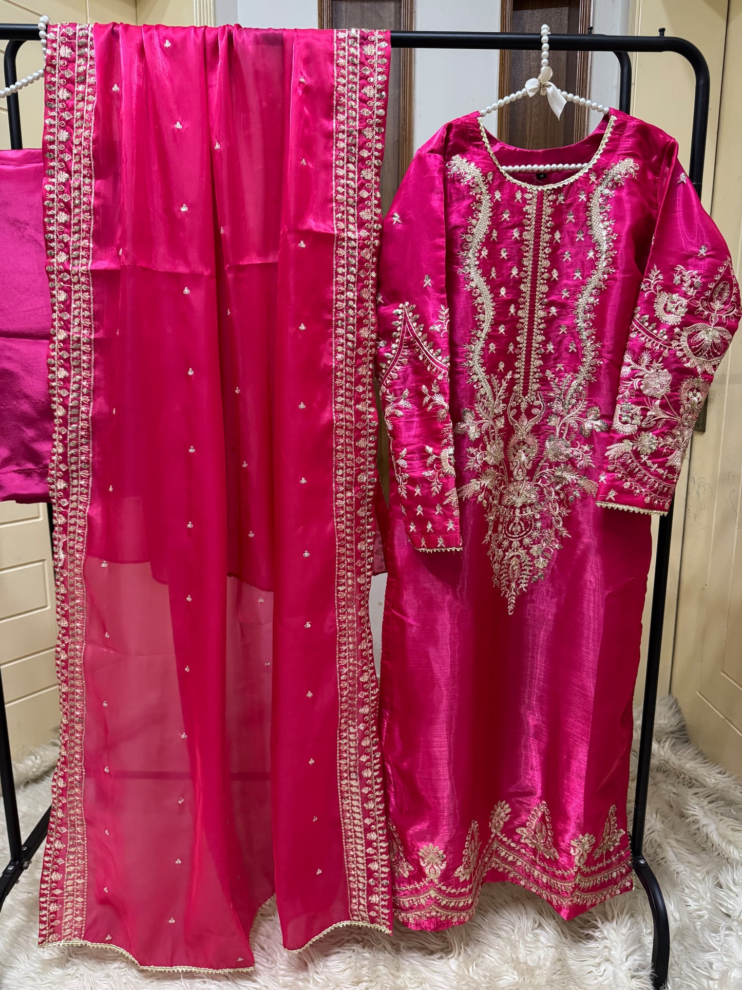Heavy Sequins tilla thread Embroidery