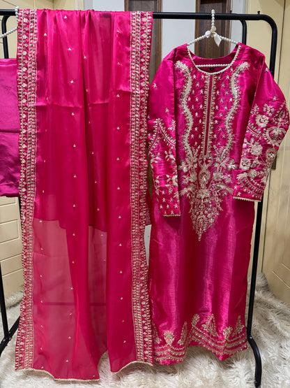Heavy Sequins tilla thread Embroidery